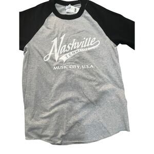 NWT Nashville Tennessee "Music City" Raglan Tee